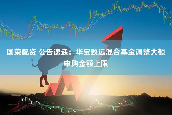 国荣配资 公告速递：华宝致远混合基金调整大额申购金额上限