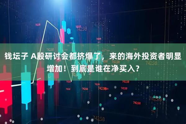 钱坛子 A股研讨会都挤爆了，来的海外投资者明显增加！到底是谁在净买入？