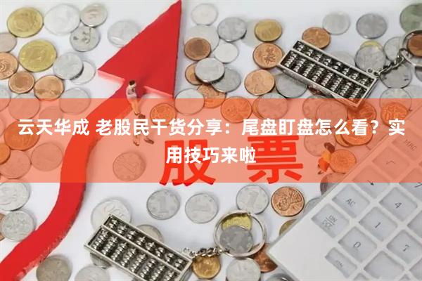 云天华成 老股民干货分享：尾盘盯盘怎么看？实用技巧来啦